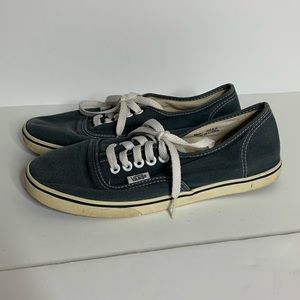 vintage 90s vans authentic lo pro sneakers shoes cyan blue low top